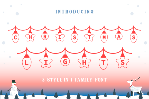 Bringing Festive Cheer to Digital Design with Bunting Christmas Light