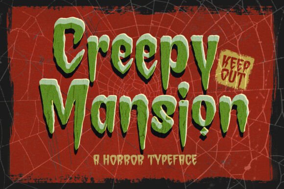 Creepy Mansion: Mastering the Art of Horror Display Typography