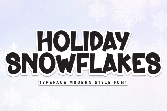 Holiday Snowflakes: Festive Typography