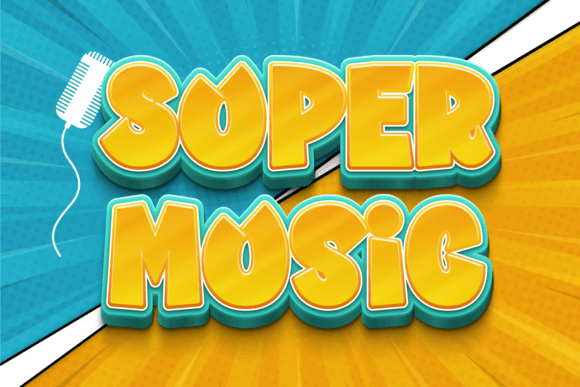 Super Music: A Playful Typography Choice