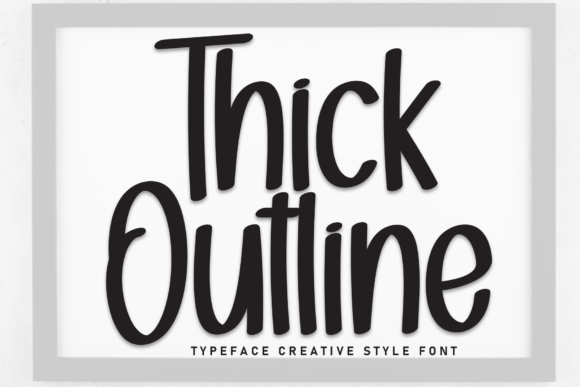Thick Outline: Bold Handwritten Font for Impact