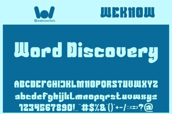 Word Discovery: A Playful Display Font