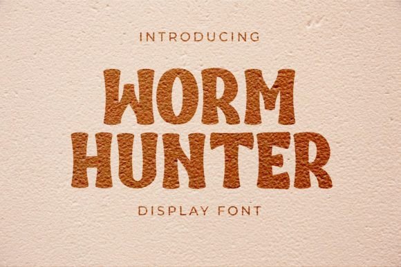 Worm Hunter: Unleashing Bold Typography for Maximum Visual Impact